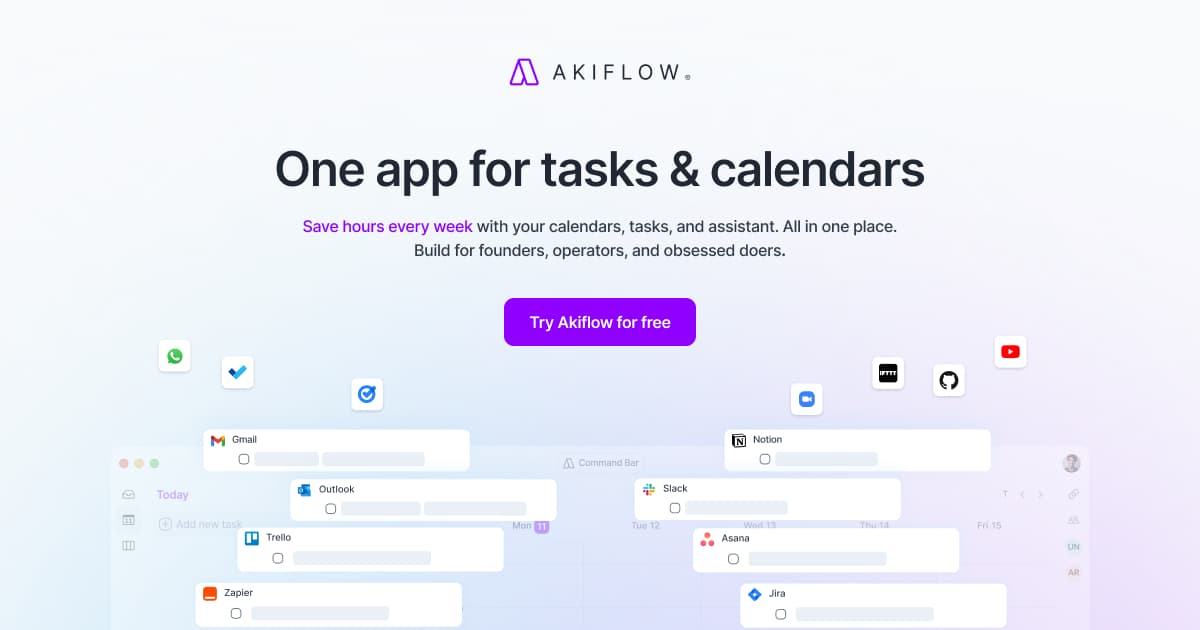 Akiflow — Time-blocking and task management for serious professionals