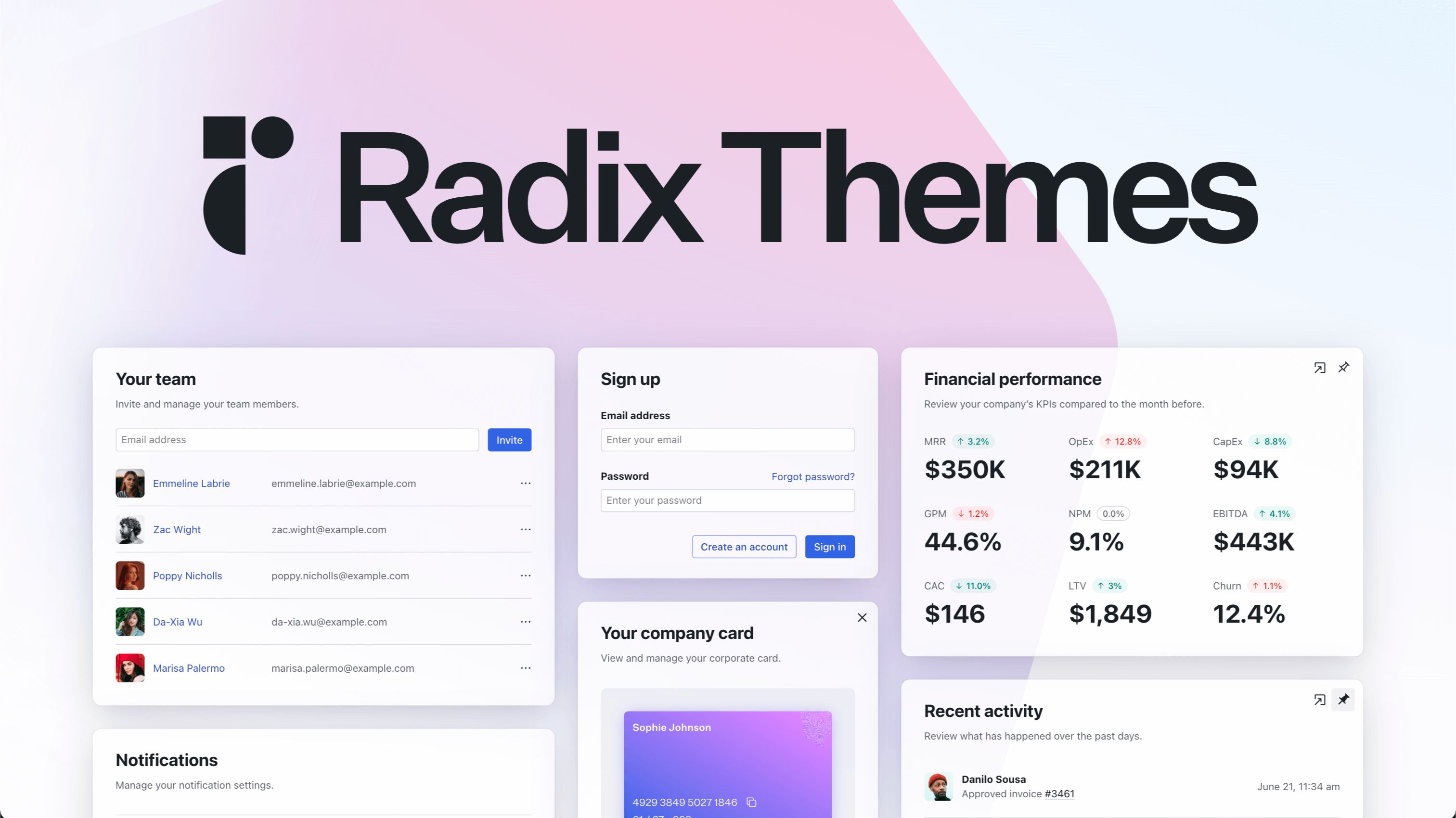 Radix UI — Unstyled, accessible UI primitives for React