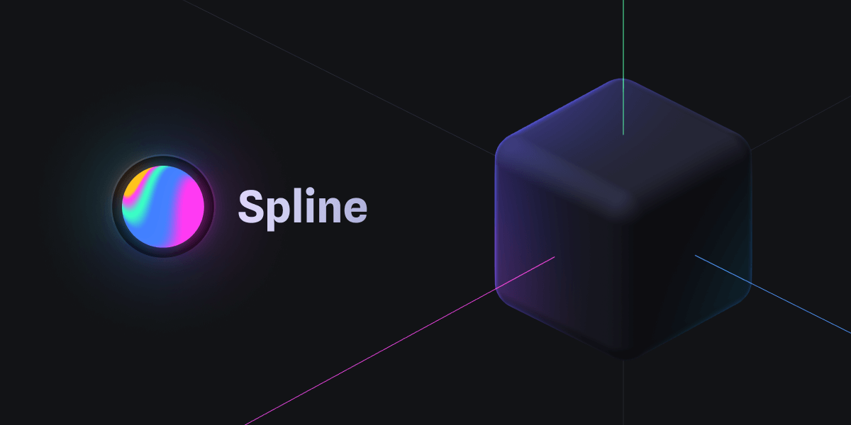 Spline landing page screenshot — 3D design tool in the browser with real-time collaboration