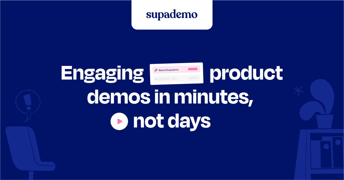 Supademo landing page screenshot — AI-powered interactive product demos in minutes